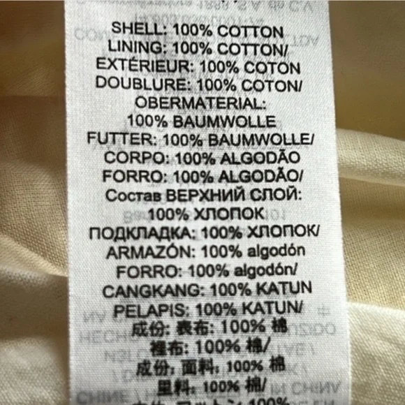 NWOT TORY BURCH Sleeveless Tie Top Smocked Peplum Ivory Shirt Blouse Size 14 - Picture 9 of 15